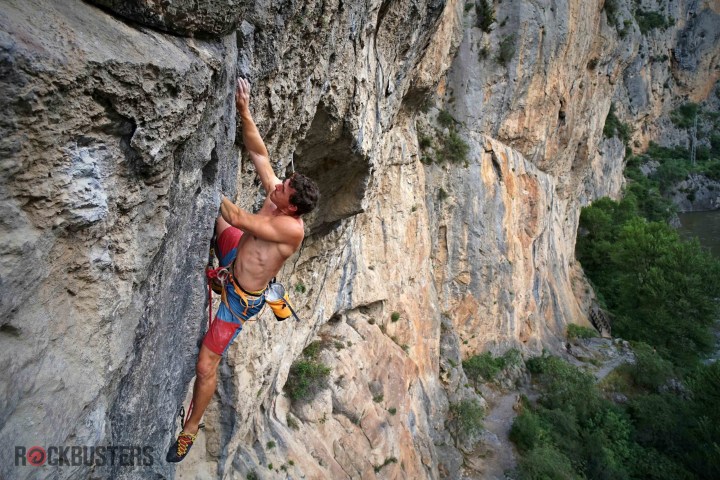 a man standing on a rock