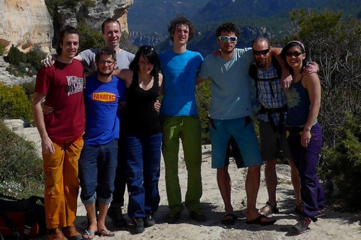 a group of people posing for the camera